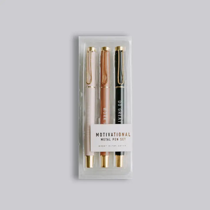 Motivational Metal Pen Set - Home Decor & Gifts