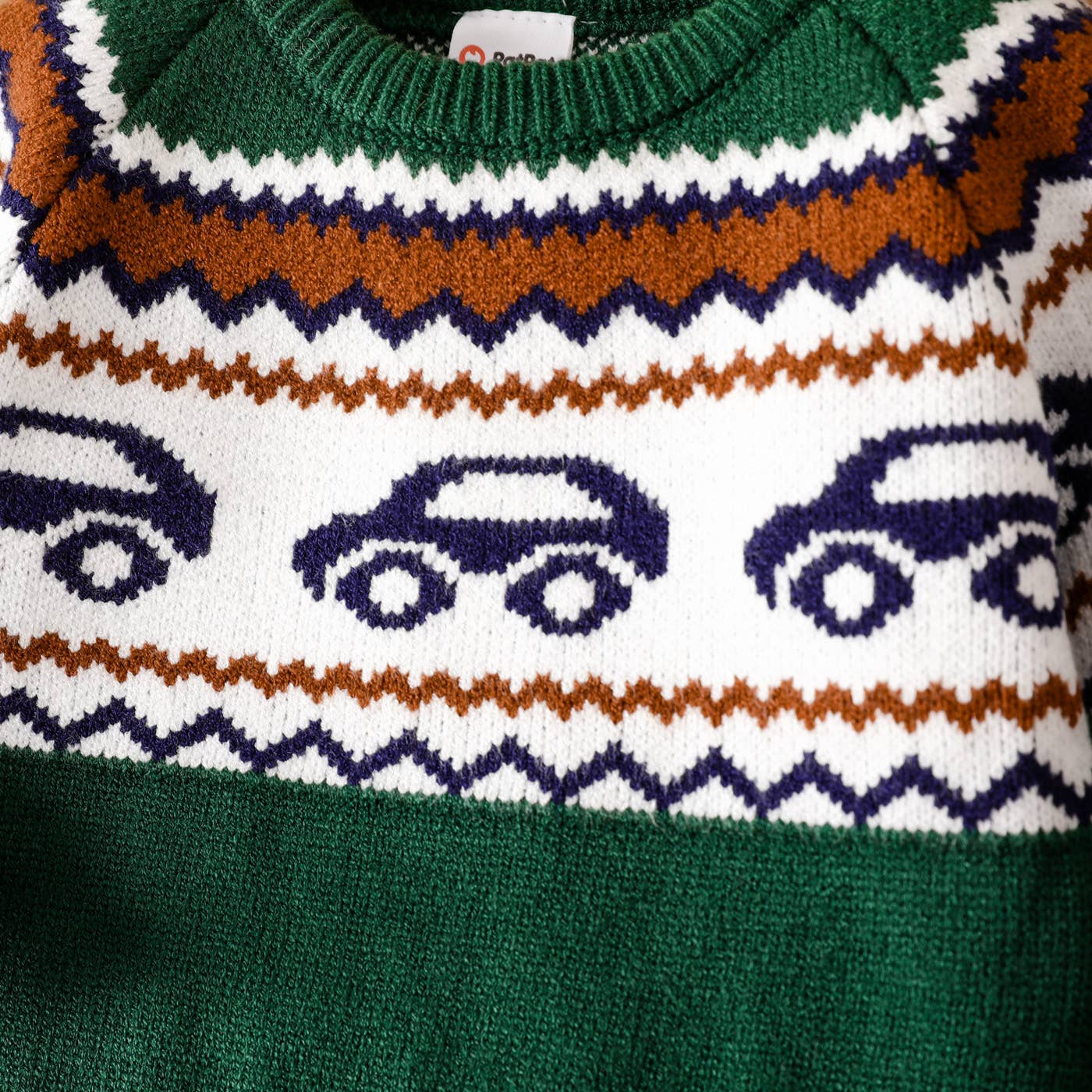 Baby Vehicle Pattern Sweater