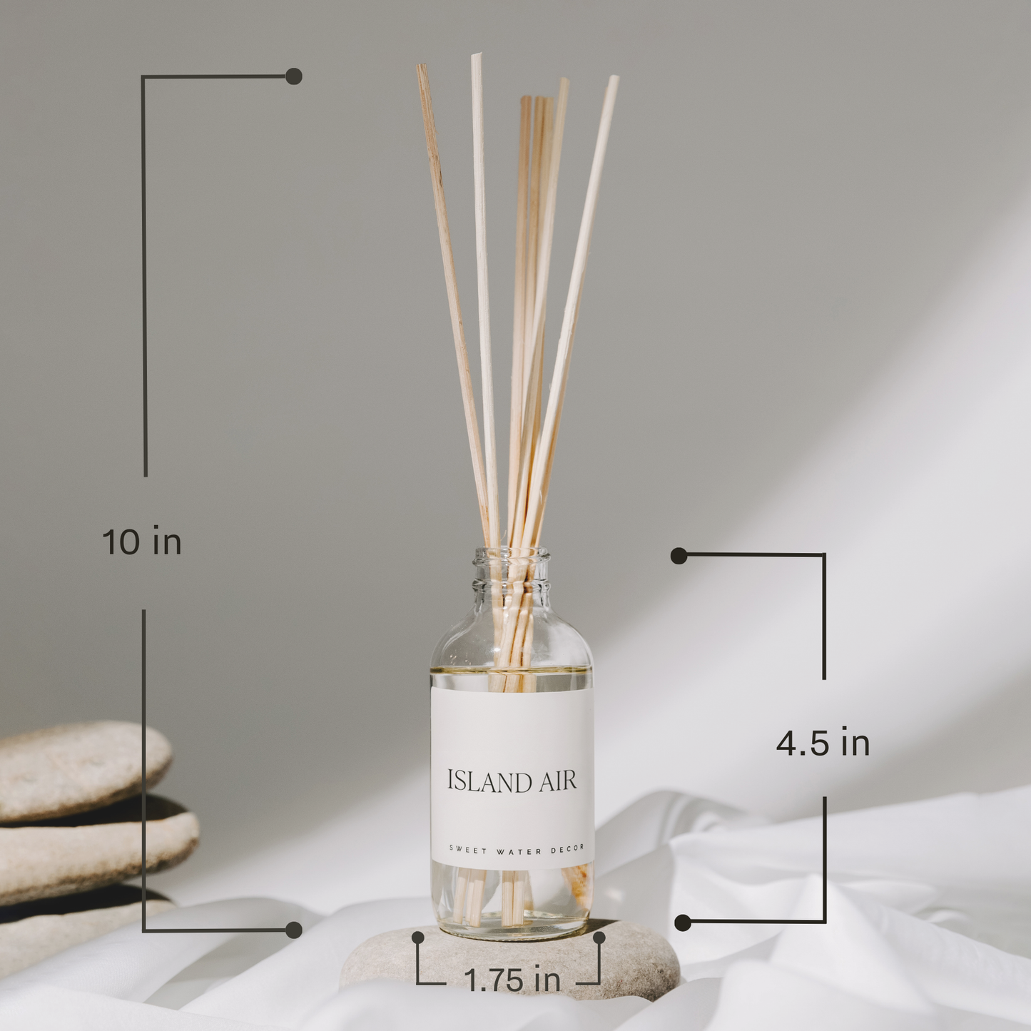 Cashmere and Vanilla Clear Reed Diffuser- Gifts, Home Decor