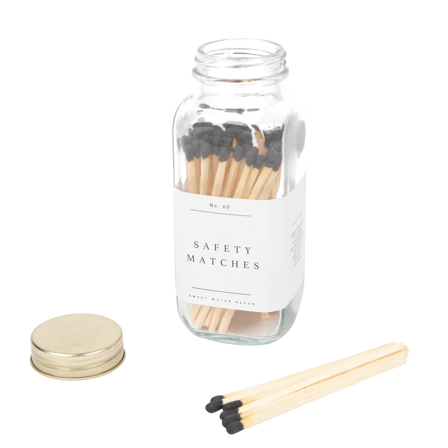 Safety Matches, Black Tip - Home Decor & Gifts