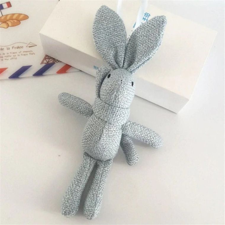 Keychain Fabric Rabbit Bunny Plush Toy Stuffed Animal