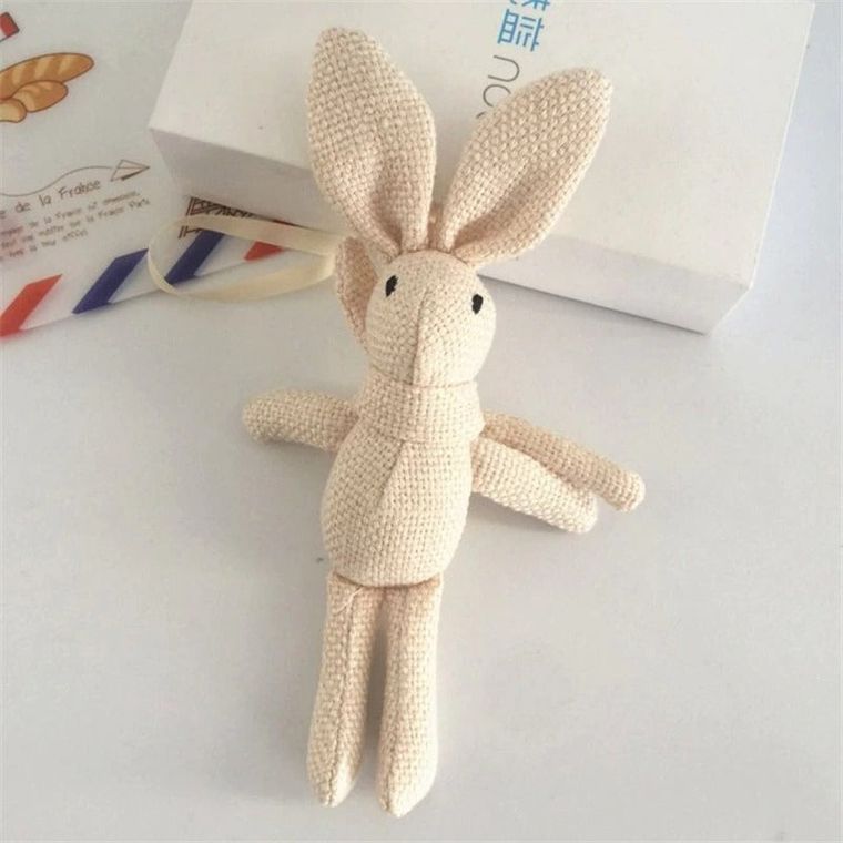 Keychain Fabric Rabbit Bunny Plush Toy Stuffed Animal