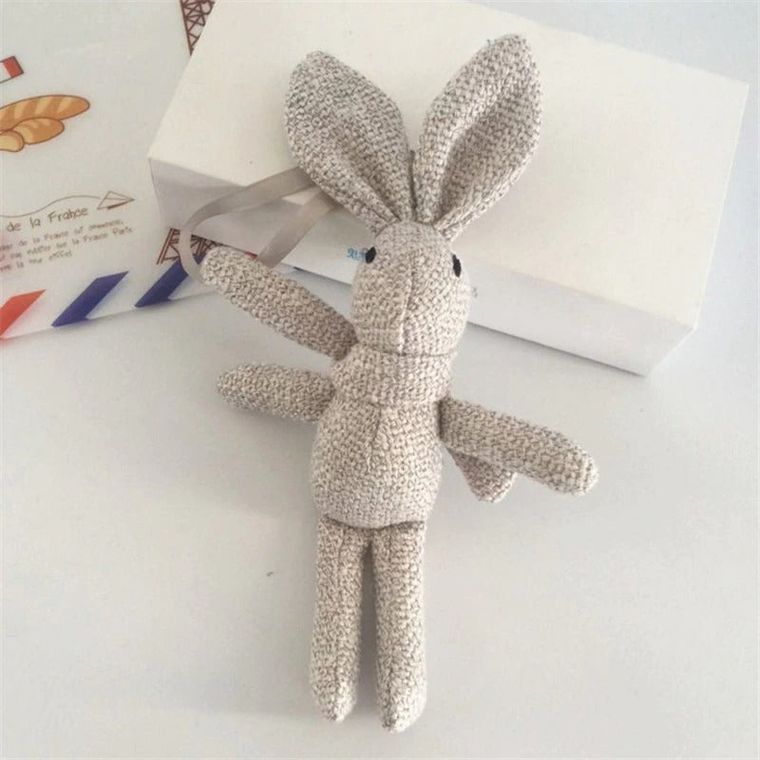 Keychain Fabric Rabbit Bunny Plush Toy Stuffed Animal